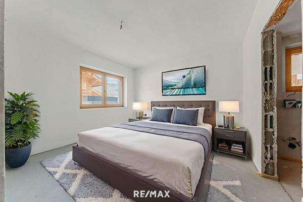 Virtual Staging Schlafzimmer Variante 2