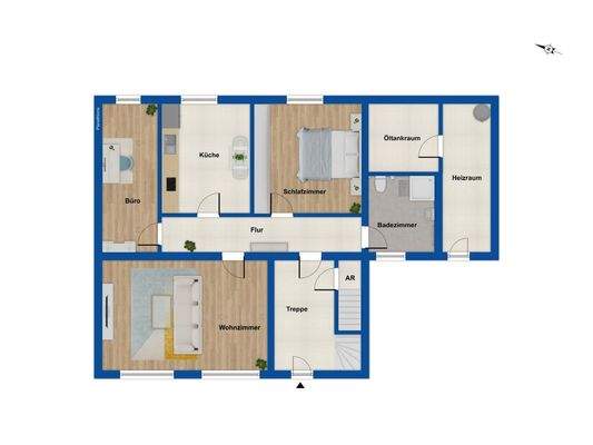 Grundriss EG Haus 23a