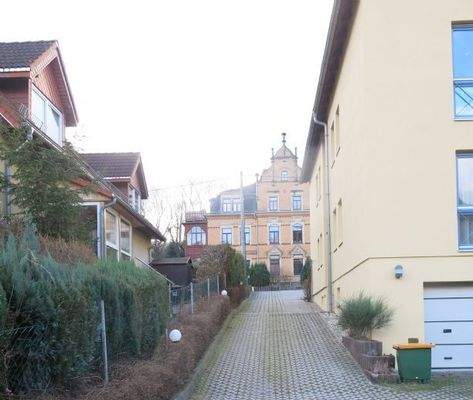 Zufahrt Doppelgarage