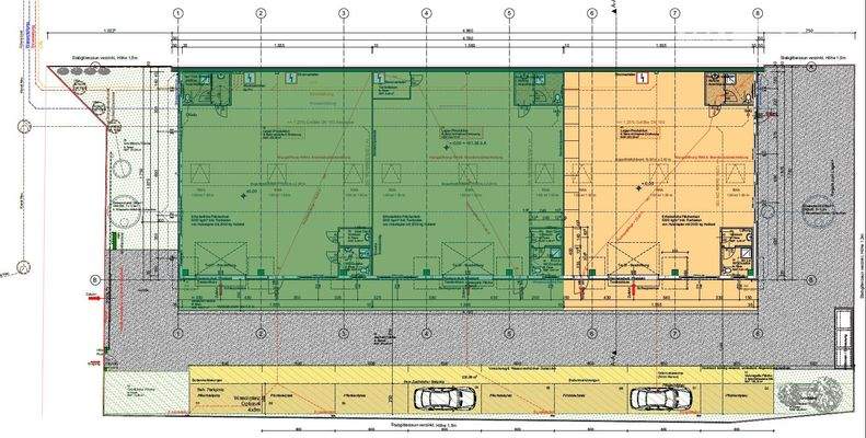 Hallenplan Halle 1 + Halle 2