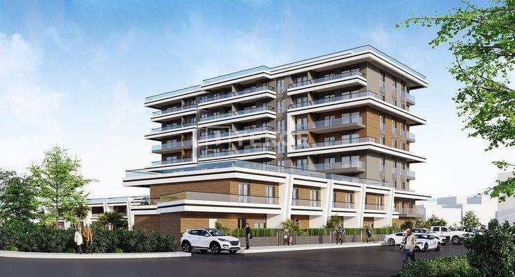 Apartments in a Complex with a Pool in İzmir Karşıyaka