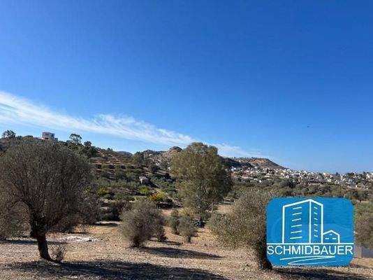 Kreta, Pitsidia: Grundstück mit Baugenehmigung für drei Luxusvillen zu verkaufen