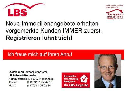 Neue Immobilienangebote immer zuerst für vorgemerkte Kunden