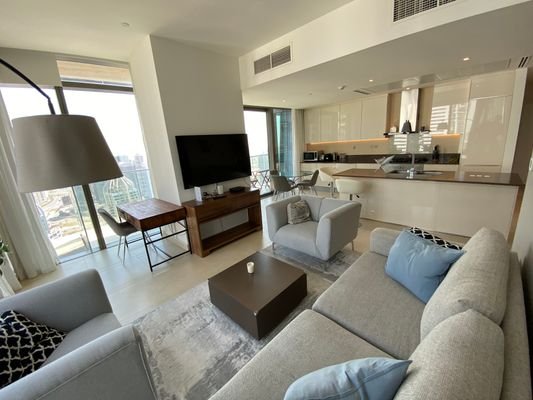 Wohnzimmer in der Wohnung zum Kauf in Dubai Marina