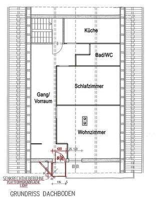 Dachgeschoß Skizze