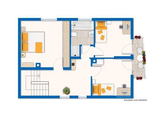 Alternative Grundriss / Skizze Obergeschoss