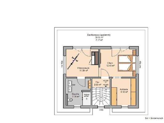 Grundriss Dachgeschoss