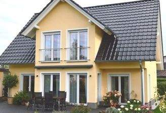 Baugleiche Hausansicht fertig gestelltes Objekt