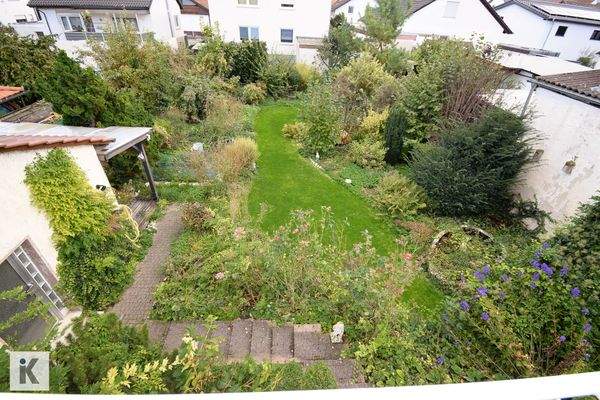 Gartenblick von oben