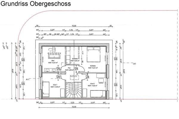 Grundriss Obergeschoss