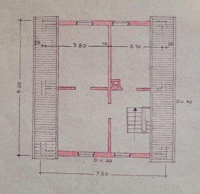 Das Dachgeschoss (nicht massstäblich)