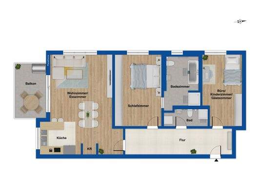 Grundriss 1.Obergeschoss