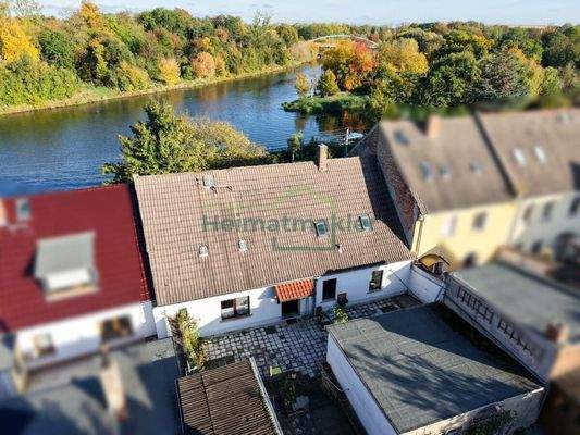 Luftaufnahme Gebäuderückseite