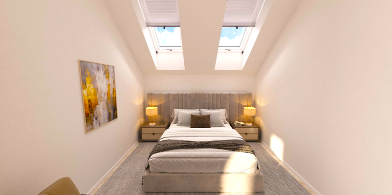 Innenvisualisierung Penthouse - Gästezimmer 