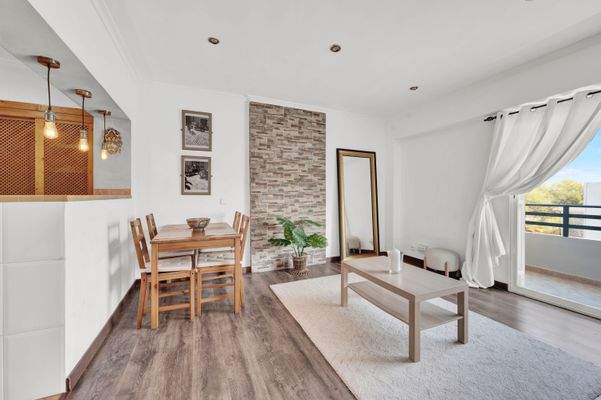 Living and dining area in apartment in Portals Vells