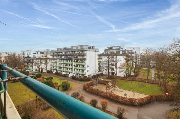 Blick vom Balkon