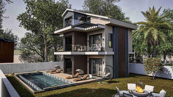 4-bedroom Detached Villas for Sale in Fethiye Çalış