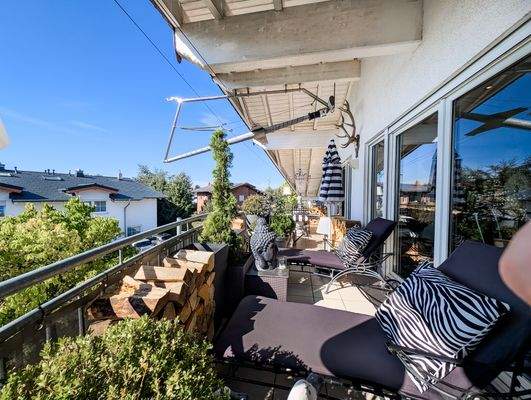 Balkon mit Schlossblick