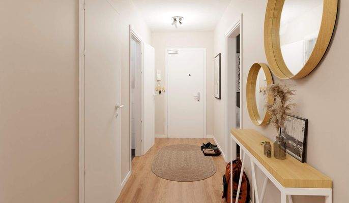 Heller und freundlicher Eingangsbereich