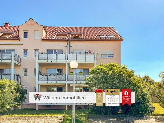 Blick auf die Balkonanlage