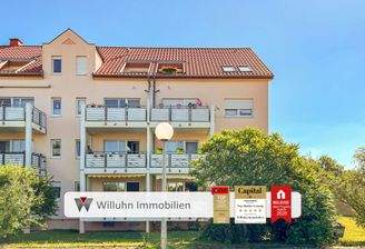 Blick auf die Balkonanlage