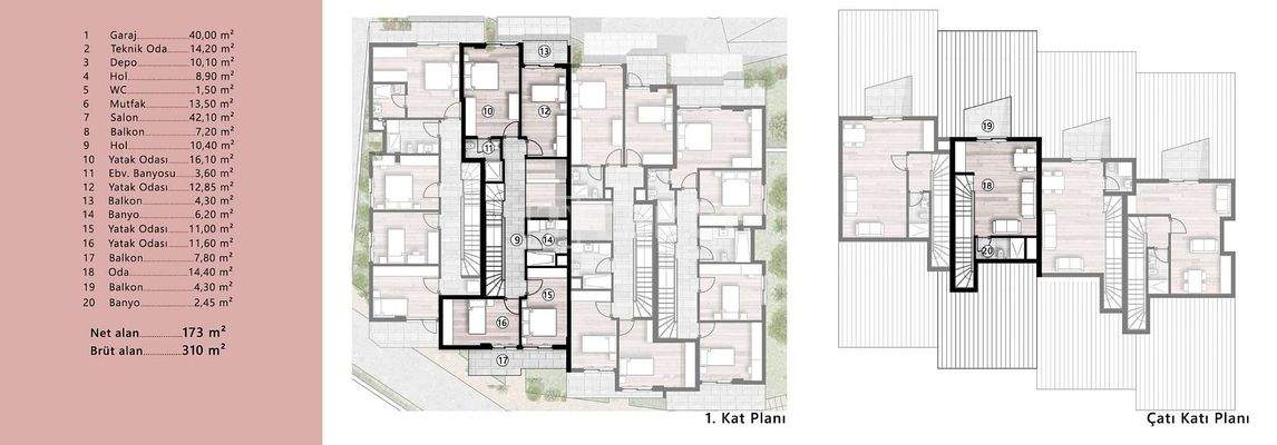 Sea View Houses with Garden and Pool in Urla Izmir