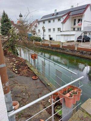 Terrasse mit Blick auf die Schmiech