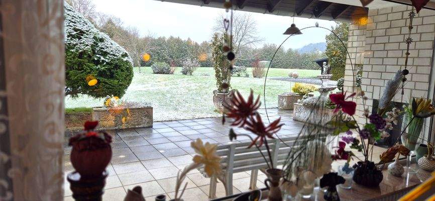 Blick auf die Terrasse 