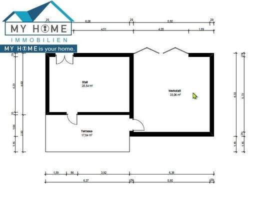 Grundriss Stall-Werkstatt-Garage