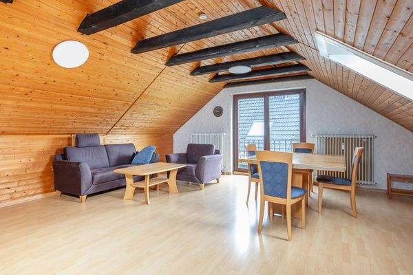 Wohn- und Esszimmer Dachgeschoss