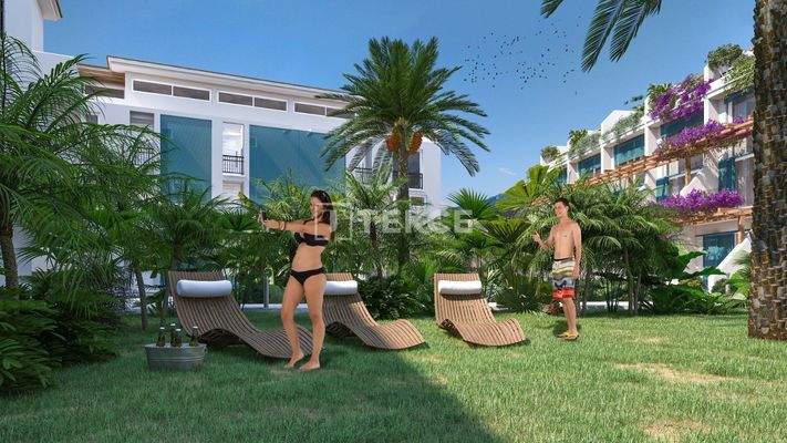 Apartments in a Seafront Complex in Girne Esentepe