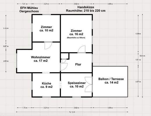 Grundriss Obergeschoss