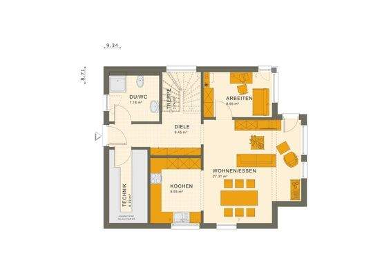 Grundriß Erdgeschoß