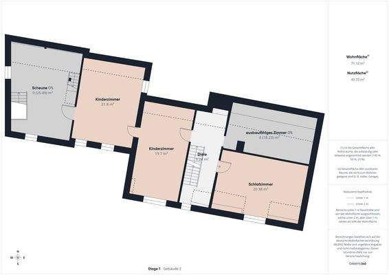 Grundriss Wohnhaus OG