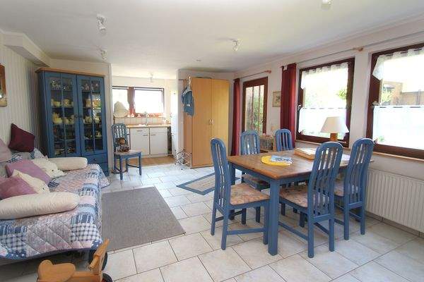 Das wohnlich ausgebaute Nebengebäude