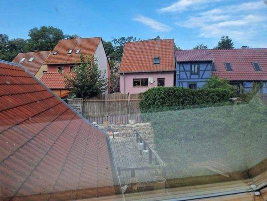 Blick vom Dachboden