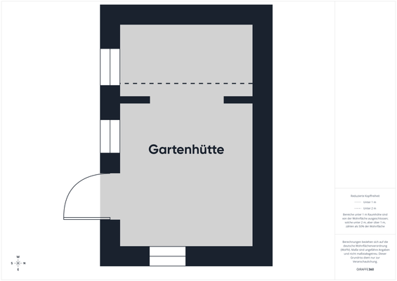 Grundriss Gartenhütte