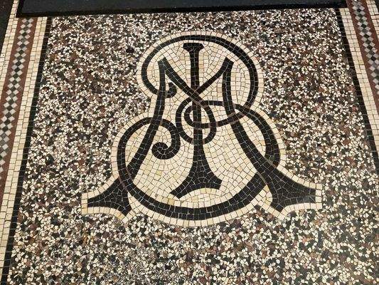 Terrazzoboden im Treppenhaus