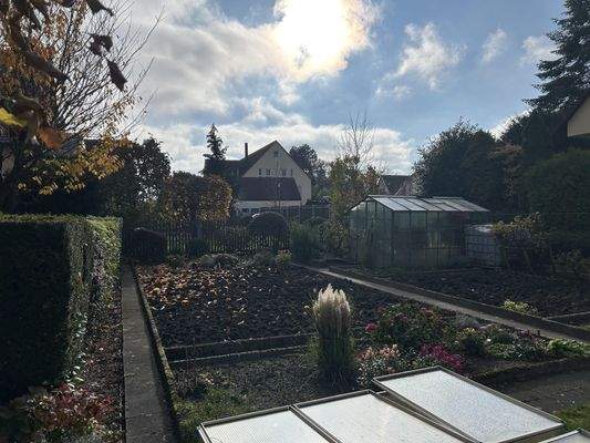 Grundstück als Nutzgarten kultiviert