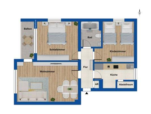 Grundriss 1. Obergeschoss