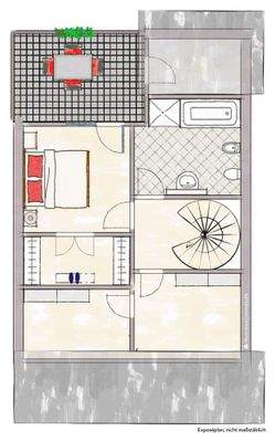 Grundriss Whg-Nr. 6 DG