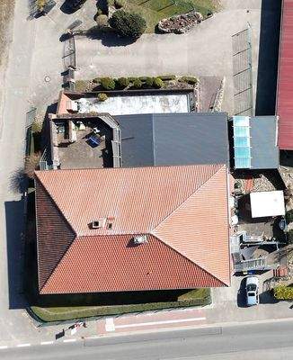 Drohnenansicht von oben