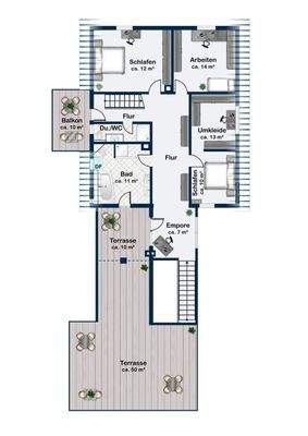 GRUNDRISS OBERGESCHOSS