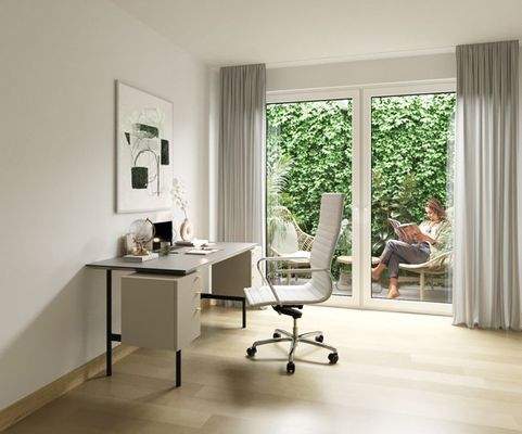 Arbeitszimmer im Souterrain