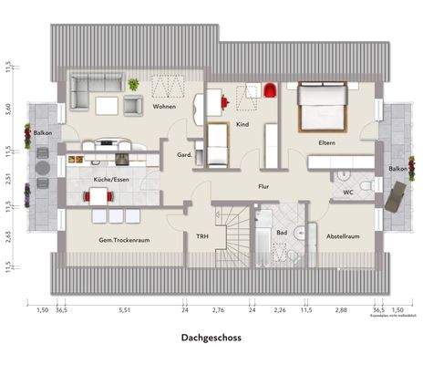 Grundriss Dachgeschoss