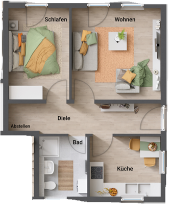 Grundriss Einliegerwohnung