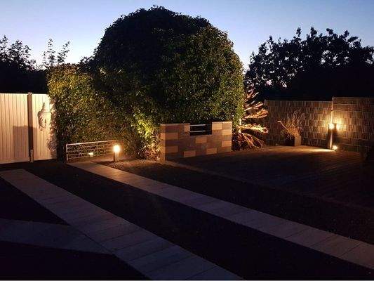 Terrasse im Abendlicht