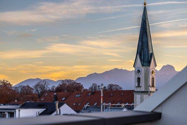 Blick von der Dachterrasse