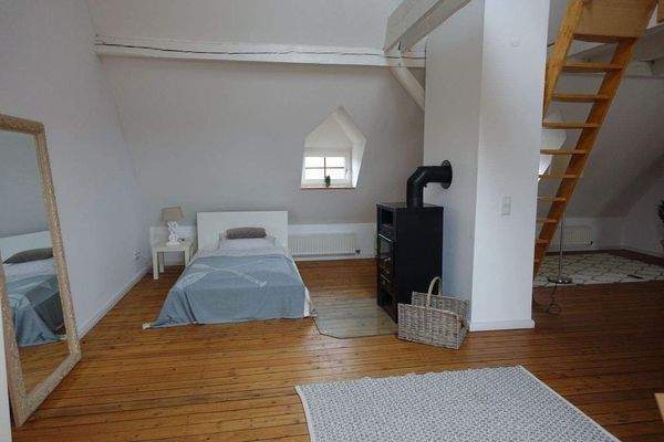 Schlafbereich im Studio