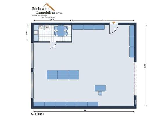 Grundriss Kalthalle